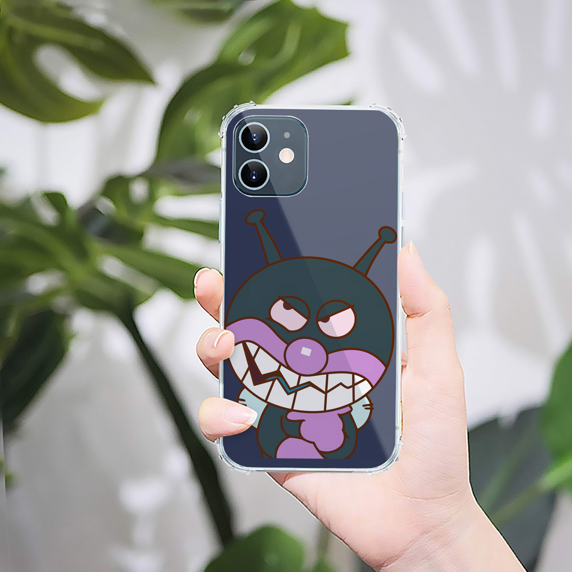 （画像用） アンパンマン Anpanman 【iPhone 12シリーズ対応】透明スマホケース（クリアソフトケース）